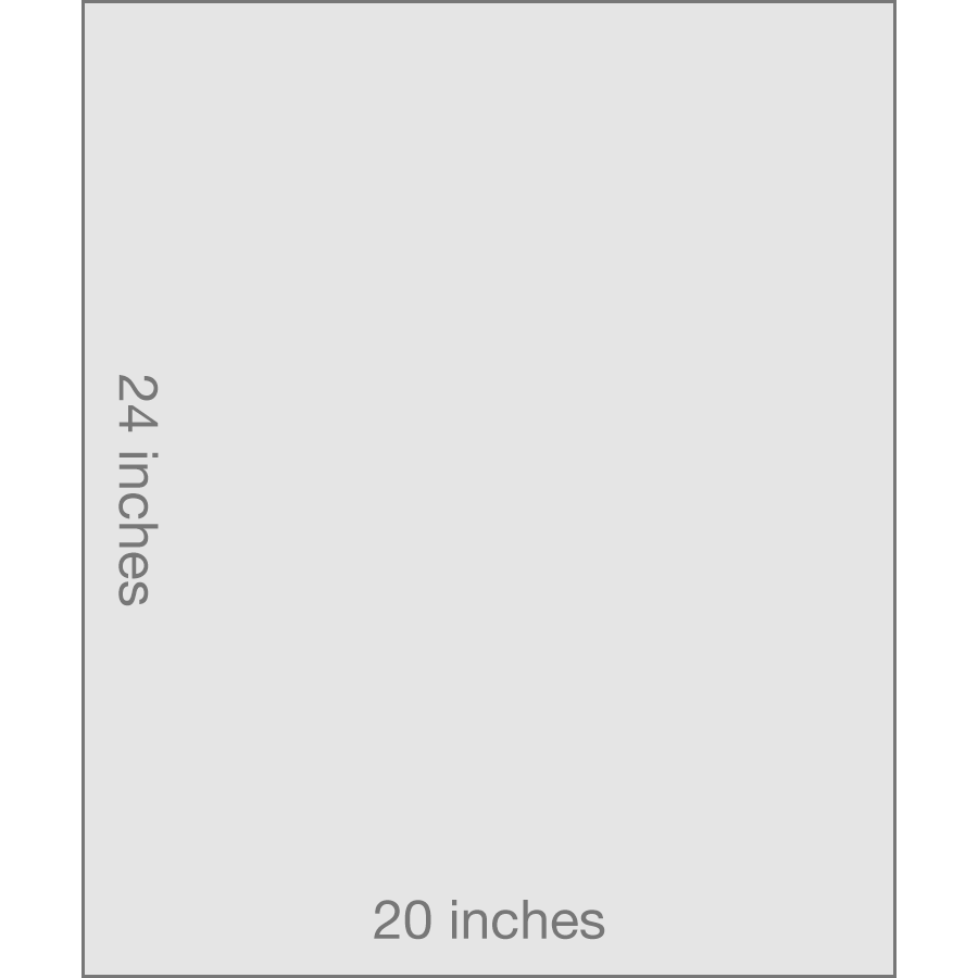 20x24 Vertical Canvas Wrap